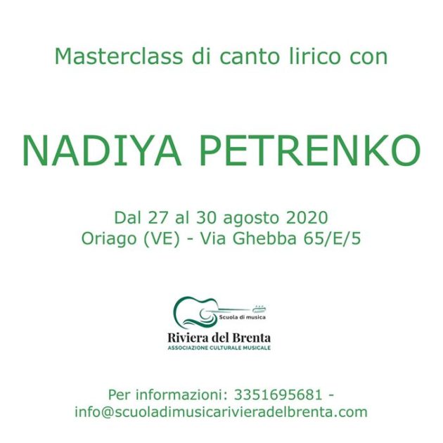Masterclass di Canto Lirico Nadiya Petrenko